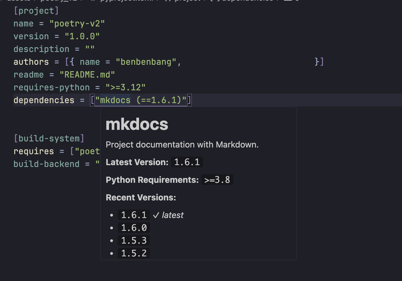 Poetry v2 PyPI Integration